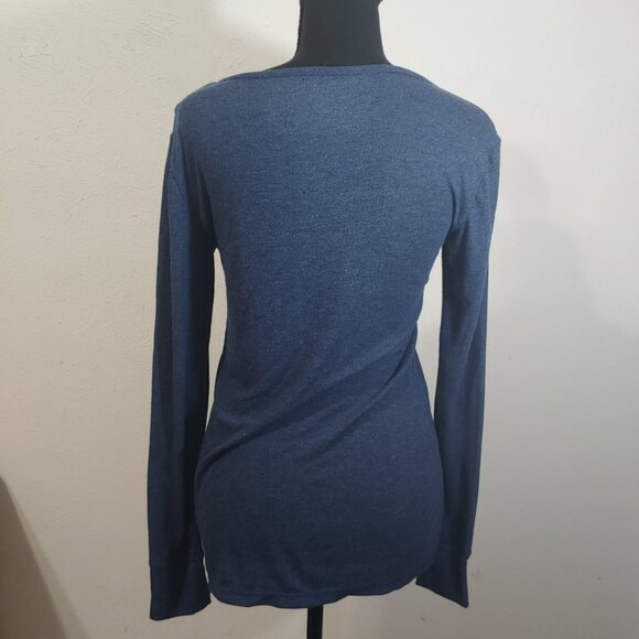 Tommy John Lounge Henley Long Sleeve Ribbed  Women Small - Picture 4 of 6